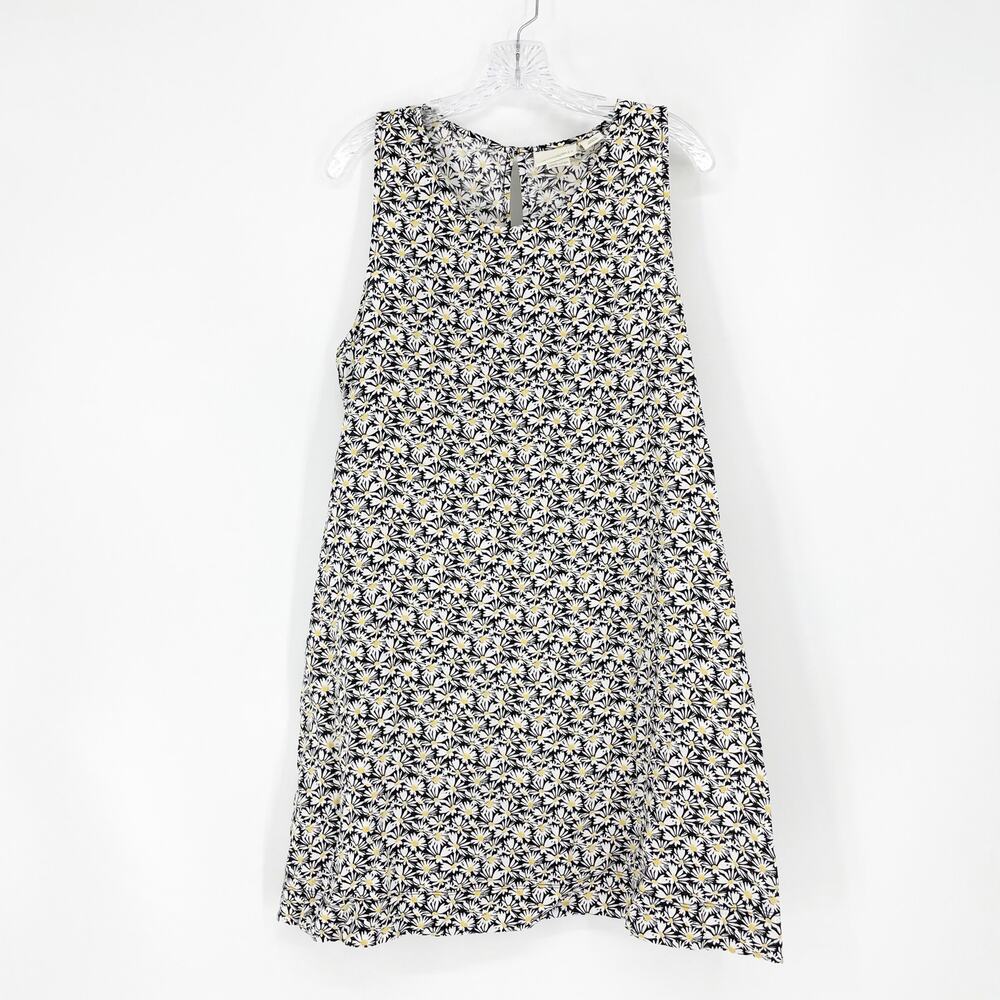 Cynthia Rowley Sleeveless Floral 100% Linen Dress Size Medium